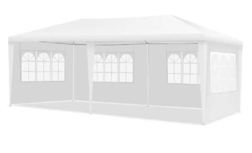 Costway 10 ft. x 20 ft. White Canopy Tent Wedding Party Tent with Carry Bag - Lot 197