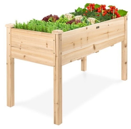 Raised Garden Bed, Elevated Wood Garden Planter Stand, 48x24x30in - Lot 227