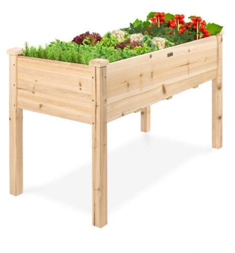 Raised Garden Bed, Elevated Wood Garden Planter Stand, 48x24x30in - Lot 230