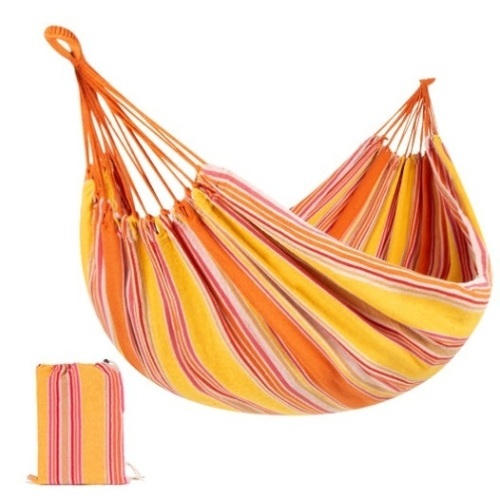 2-Person Brazilian-Style Double Hammock w/ Portable Carrying Bag, Sunset - Lot 245