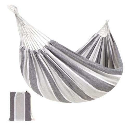 2-Person Brazilian-Style Double Hammock w/ Portable Carrying Bag, Steel - Lot 246
