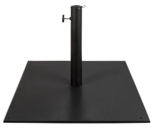 Steel Umbrella Base, Patio Stand w/ Tightening Knob & Anchor Holes - 38.5lb - Lot 276