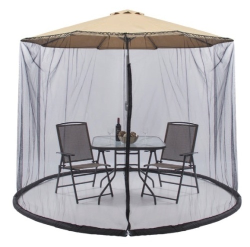 Adjustable Bug Net Accessory for Patio Umbrella w/ Zippered Door - 9ft - Lot 321