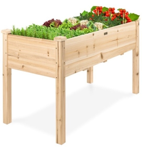 Raised Garden Bed, Elevated Wood Garden Planter Stand, 48x24x30in - Lot 427