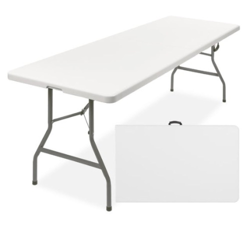 8ft Portable Folding Plastic Dining Table w/ Handle, Lock - Lot 430