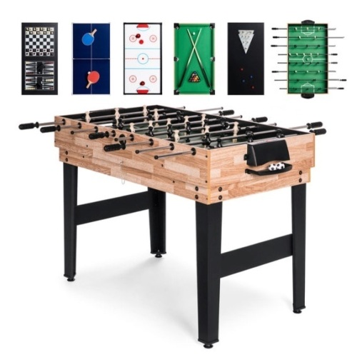10-in-1 Combo Game Table Set w/ Pool, Foosball, Ping Pong, Chess - 2x4ft - Lot 433