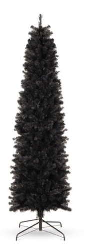 Black Artificial Pencil Holiday Christmas Tree, 7.5ft - Lot 470