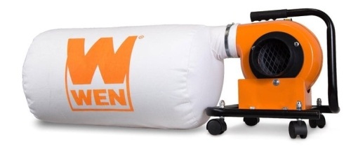 5.7-Amp 660 CFM Rolling Dust Collector with 12-Gallon Bag and Optional Wall Mount - Lot 529