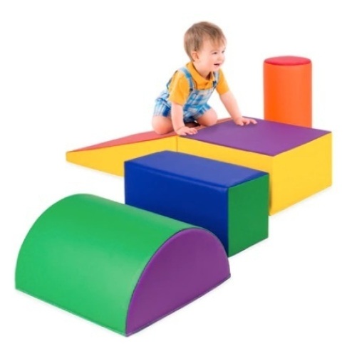 5-Piece Kids Climb & Crawl Soft Foam Shapes Structure Playset - Lot 599