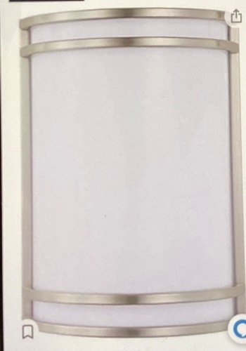 Cloudy Bay, LED 3 Color Wall Sconce, Cloudy Bay WallLighting,3000K/4000K/5000K Color Temperature AdjustableWall Mount Light Fixture, 15W 120V Dimmable CRI 90+ LEDWall Light, Brushed Nickel, Like New, Retyail - $37.99 - Lot 10