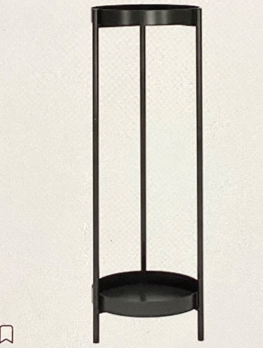 Fashionoda Plant Stand, 2 Tier Metal Flower Plants Holderwith 2 Removable Display for Indoor or Outdoor, Pot PlantPlanter Display(30 X 10in,Black), Like New, Retail - $32.99 - Lot 12