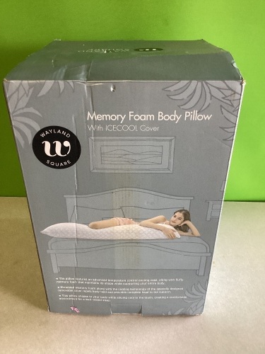 Wayland Square, Memory Foam, Body Pillow, Like New, Retail - $39.99 - Lot 13