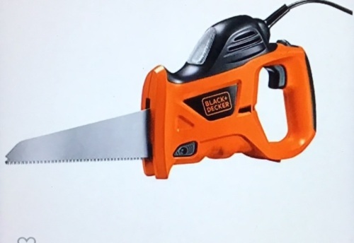 BLACK+DECKER Electric Hand Saw with Storage Bag, 3.4-Amp(PHS550B) , Like New, Retail - $61.99 - Lot 16
