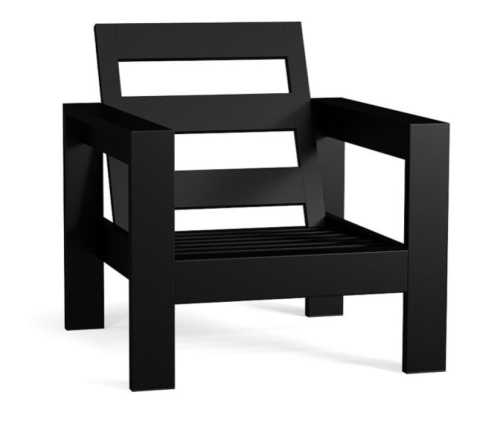 Malibu Metal Lounge Chair Frame, Black, Like New, Retail - $349 - Lot 23