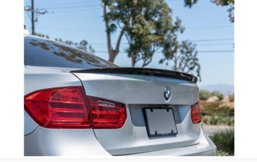 BMW F30 Performance Style Carbon Fiber Trunk Spoiler, Like New, retail - $249 - Lot 25
