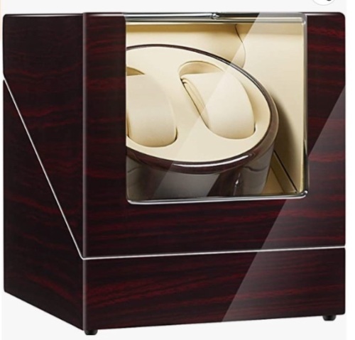 QUEEN Double Watch Winder with Quiet Japanese Mabuchi Motor, Like New, Retail - $69.99 - Lot 39