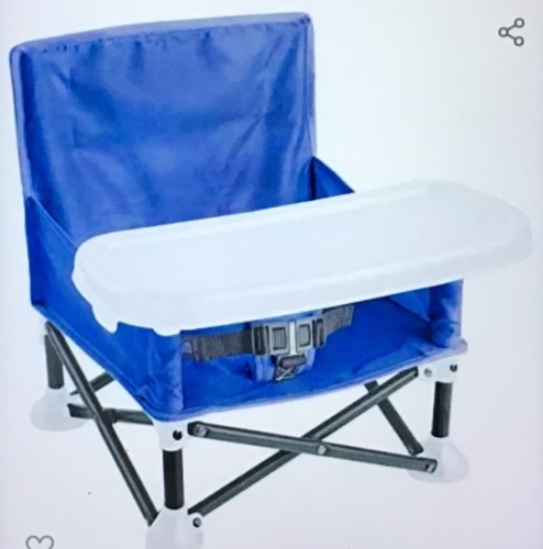 Summer Pop 'n Sit Portable Booster Chair, Dusty Blue -Booster Seat for Indoor/Outdoor Use - Fast, Easy andCompact Fold, Like New, Retail - $27.65 - Lot 40