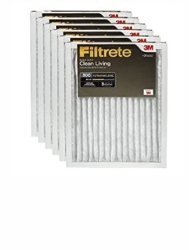 Filtrete Clean Living Basic Dust AC Furnace AirFilter, MPR 300, 14 x 24 x 1-Inches, 6-Pack(B002CJNOZY), Like New, Retail - $38.26 - Lot 56