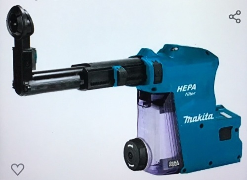 Makita DX08 Dust Extractor Attachment with Hepa FilterCleaning Mechanism, Like New, retail - $60 - Lot 64
