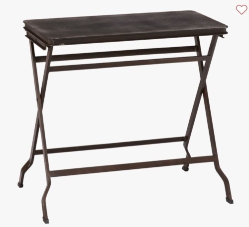 Pottery Barn, Carter Metal Folding Tray Table, Like New, Retail - $199 - Lot 104