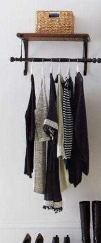 Pottery Barn, New York Shelf and Clothes Rods2in Rod, Like New, Retail - $139 - Lot 105