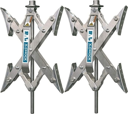 X-Chock Wheel Stabilizer - Pair-One Handle - 28012, Like New, retail - $74.31 - Lot 129
