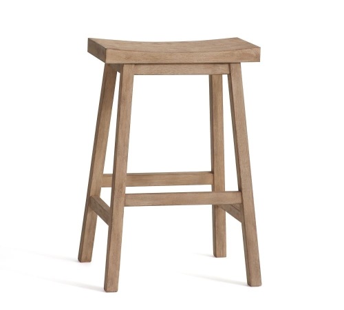 Pottery Barn, Tibetan Counter Height Stool, Seadrift, Like New, Retail - $99 - Lot 146