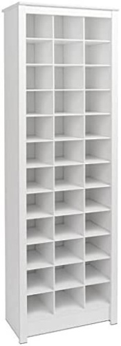 Prepac Shoe Storage Cabinet, 36 Pair Rack, White, Like New, Retail - $195.90 - Lot 155