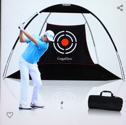 Golf Net, Golf Net Backyard Driving, Golf Driving Range,GolfSwing Net, Heavy Duty Golf Practice Net,Golf Practice HittingNet, Quick Setup Golf Net with Target Cloth and CarryBag(Style Optional), Like New, Retail - $72.58 - Lot 173
