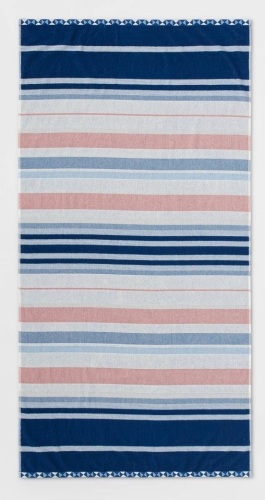 XL Striped Beach Towel - Threshold, New, Retail - $15.30 - Lot 206