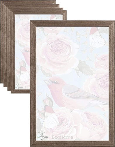 Ecohome, Picture Frames, 11x17, Walnut, 6 Pack, Like New, Retail - $67 - Lot 210