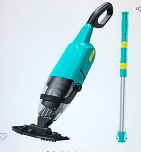 Efurden Handheld Pool Vacuum, Rechargeable Pool Cleanerwith Running Time up to 60-Minutes Ideal for Above GroundPools, Spas and Hot Tub for Sand and Debris, Green. Like New, Retail - $169.99 - Lot 218