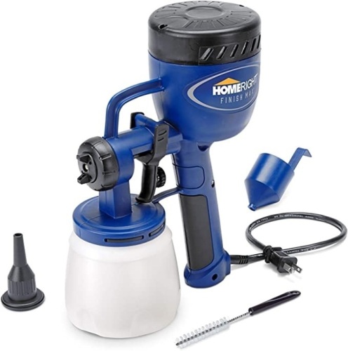 HomeRight C800766, C900076, Finish Max Paint Sprayer HVLP Electric Spray Gun, 1 Nozzle Sprays All, Superior Brass Spray Tip, 3 Spray Patterns, Like New, Retail - $81.79 - Lot 225