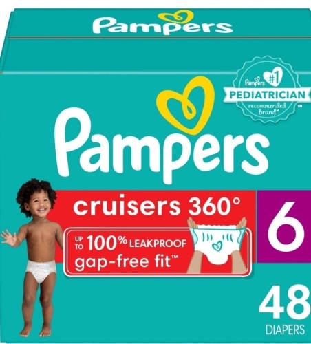 Pampers Cruisers 360 Diapers - Size 6 - 48ct, New, Retail - $27.49 - Lot 226