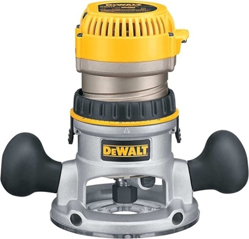 DEWALT Router, Fixed Base, Variable Speed, 2-1/4 HP (DW618) , Yellow, Like New, Retail - $151 - Lot 249