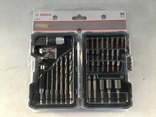 Bosch, HSS Drill and Screwdriver Bit Set, Extra Hard, New, Retail - $199 - Lot 263