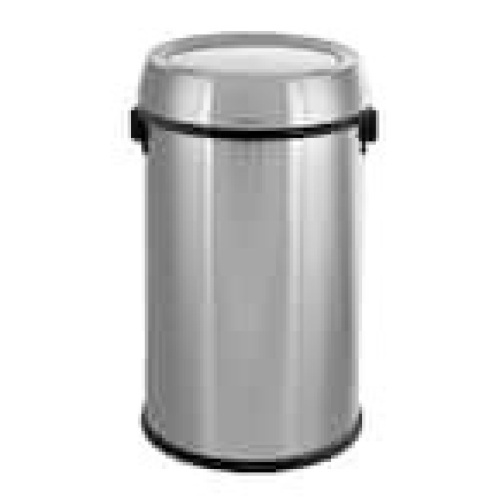 17 Gal. Stainless Steel Commercial Trash Can with Swing Lid, Like New Retail -$179.99 - Lot 274