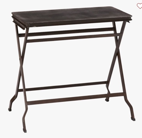 Pottery Barn,Carter Metal Folding Tray Table, Black, Like New, retail - $199 - Lot 284