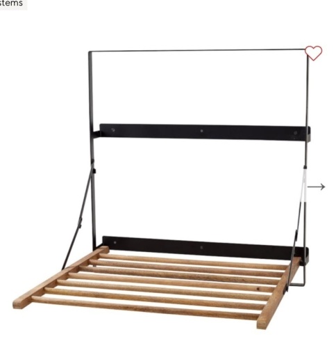 Trenton Laundry Drying Rack, Rustic Wood, Like New, Retail - $299 - Lot 6