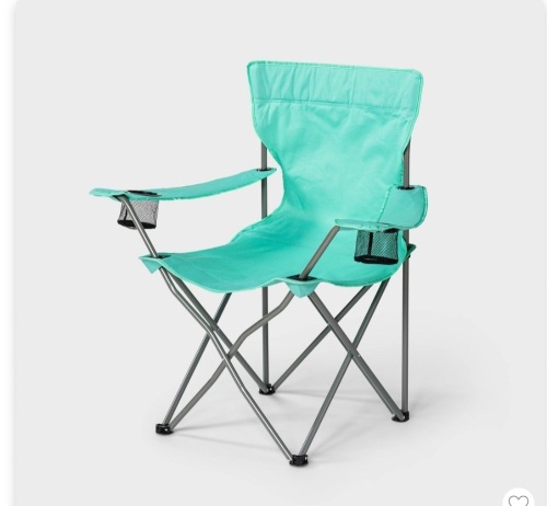 Adult Outdoor Portable Chair Teal - Sun Squad , Like New, Retail - $12.75 - Lot 36