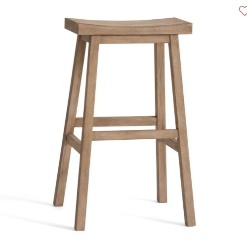 Pottery Barn,Tibetan Bar Height Stool, Seadrift, Like New, tretail - $99 - Lot 60