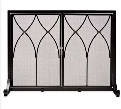 Plow & Hearth Small Winchester Fireplace Screen with Doors, Like New, retail - $261.94 - Lot 62