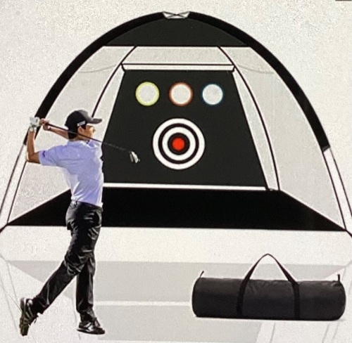 Golf Nets for Backyard Driving, 10x7ft Golf Practice Net with3 Aim Golf Target & Golf Bag, Golf Hitting Net for BackyardIndoor Outdoor Use, Golf Gifts for Men/Women Black, LOT of 2, Like New, Retail - $58.99 - Lot 64