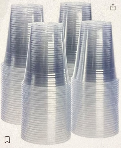 [100 Pack - 16 oz.] Crystal Clear PET Plastic Cups, New, Retail - $16.99 - Lot 67