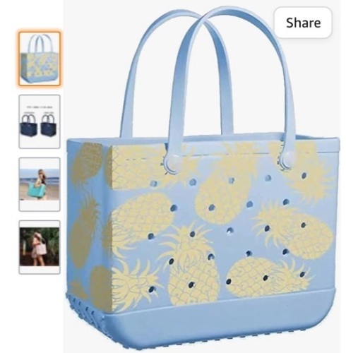Oversized Beach Bags For Unisex Outdoor Rubber Tote BagWaterproof Washable Sports Women Handbag for Beach,Market, Sports, Like New, Retail - $63.99 - Lot 68