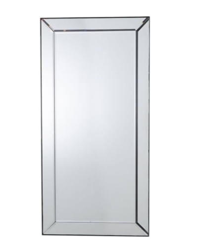 Pottery Barn ,Astor Beveled Oversize Rectangular Mirror, 24 x 48", Like New, Retail - $339 - Lot 80