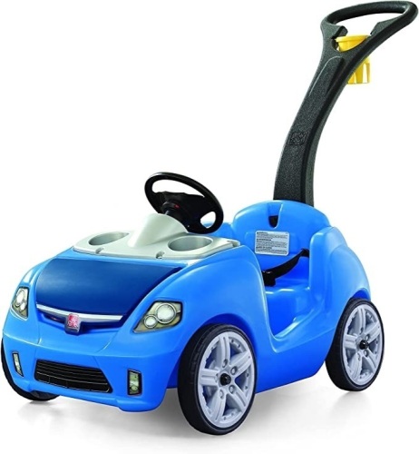 Step2 ,Whisper Ride II Ride On Push Car, Blue, Like New, retail - $84.31 - Lot 110