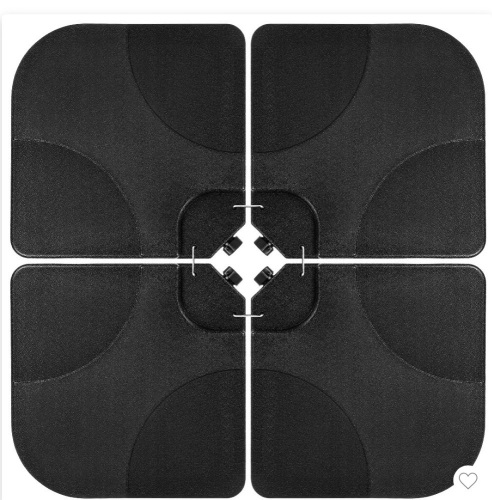 Best Choice Products 4-Piece Cantilever Offset Patio UmbrellaStand Square Base Plate Set w/ Easy-Fill Spouts - Black, Like New, Retail - $79.99 - Lot 119
