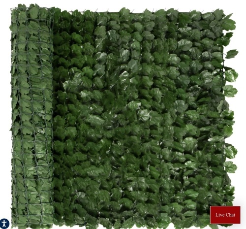 Best Choice Products, Outdoor Faux Ivy Privacy Screen Fence, 39"x94", Like New, Retail - $39.99 - Lot 122