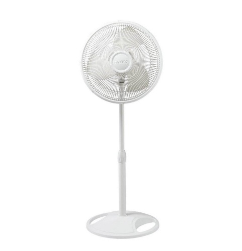 Lasko 2520 16 Inch 3-Speed Quiet Adjustable Tilting Wide-AreaOscillating Standing Pedestal Fan for Bedroom, Kitchen, Home,and Office, White, Like New, Retail - $45.42 - Lot 133